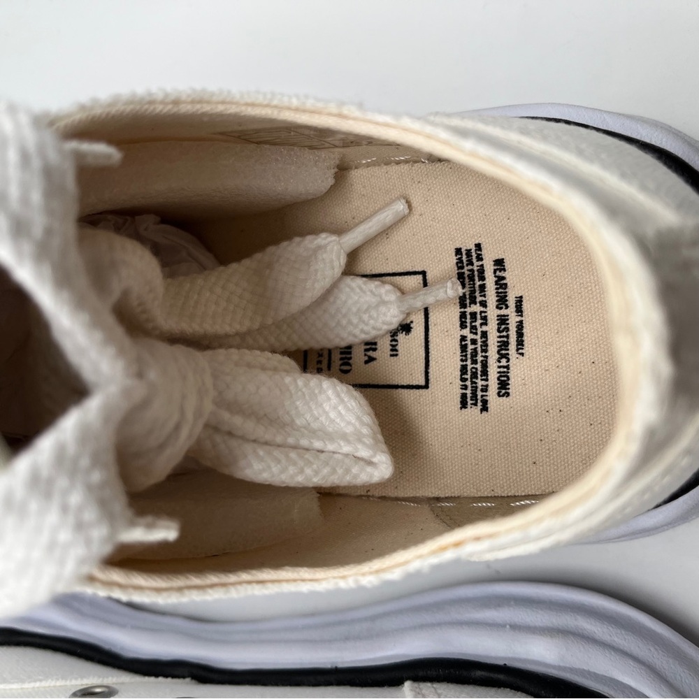 NWB MAISON MIHARA YASUHIRO
PETERSON LOW OG SOLE CANVAS SNEAKER - WHITE size 42 - Picture 8 of 12